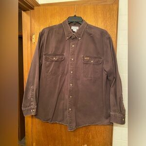 Men’s Brown Carhartt XL Button Down Long Sleeve Shirt